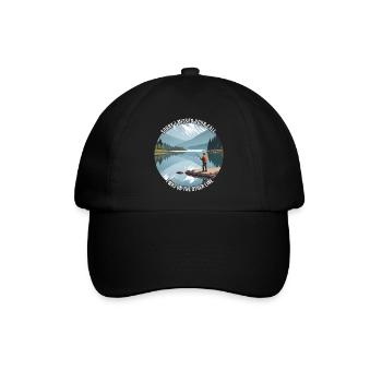 Angler Fishing Fishing - Baseball Cap - black/black - Front