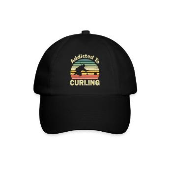 Curling - Baseballkappe - Schwarz/Schwarz - Vorne