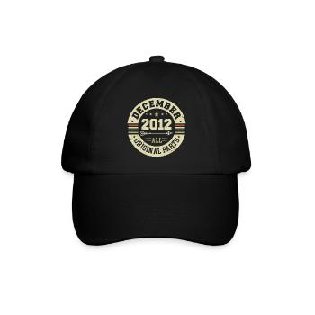 Legends Birthday December 2012 Born Gift - Baseball Cap - black/black - Front