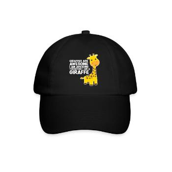 Les girafes sont géniales Je suis génial Amoureux des girafes - Casquette classique - noir/noir - Devant