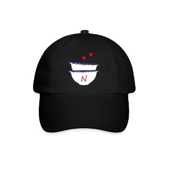 Lettre n bols breton - Casquette classique - noir/noir - Devant