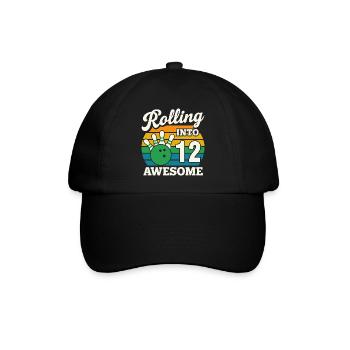 Célébration du bowling en 12 secondes - Casquette classique - noir/noir - Devant