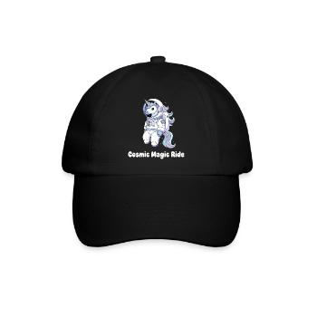 Cosmic Unicorn Space Travel - Baseball Cap - black/black - Front