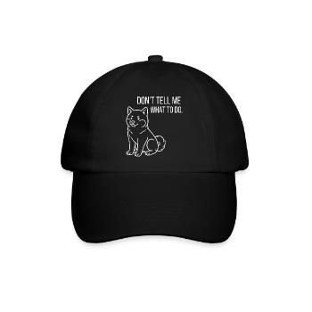 Shiba Inu Vibes - Small, proud, idiosyncratic - Baseball Cap - black/black - Front