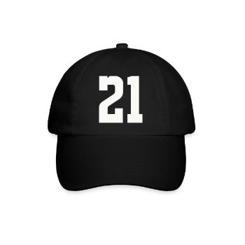 21 - Baseball Cap - black/black - Front