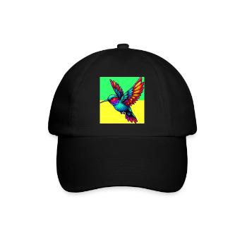 Kolibri - Baseballkappe - Schwarz/Schwarz - Vorne