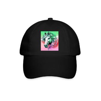 cheval - Casquette classique - noir/noir - Devant