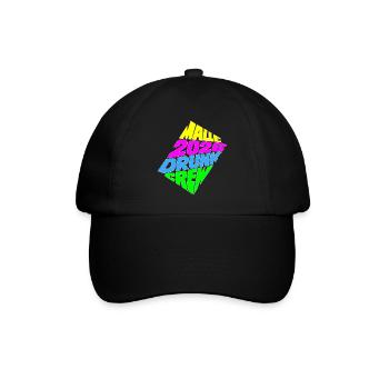 Malle 2026 Drunk Crew - Baseball Cap - black/black - Front