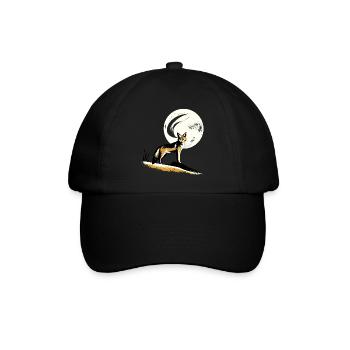 Jackal in the moonlight - Baseball Cap - black/black - Front