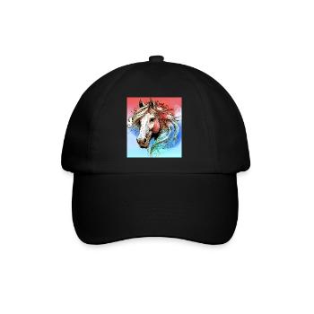 cheval - Casquette classique - noir/noir - Devant