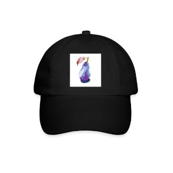 Pear in Pastels Abstract - Baseball Cap - black/black - Front