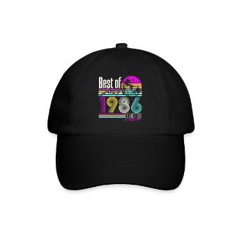 Cadeau d’anniversaire vintage rétro de juillet 1986 - Casquette classique - noir/noir - Devant