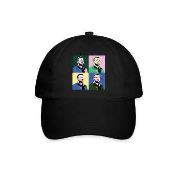 Selenskyj Pop-Art - Baseballkappe - Schwarz/Schwarz - Vorne