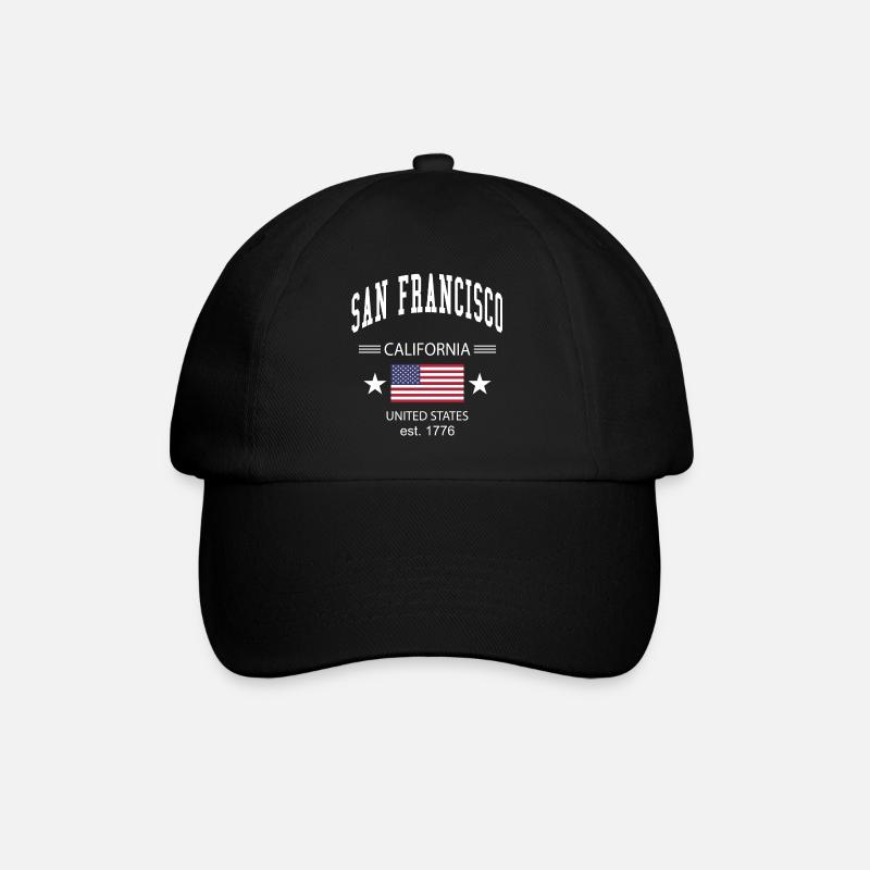San Francisco - Baseballkappe - Schwarz/Schwarz
