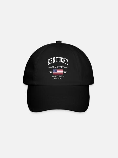 Kentucky - Baseballkappe - Schwarz/Schwarz