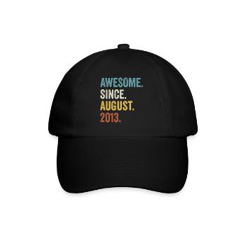 Awesome Since August 2013 9e anniversaire - Casquette classique - noir/noir - Devant