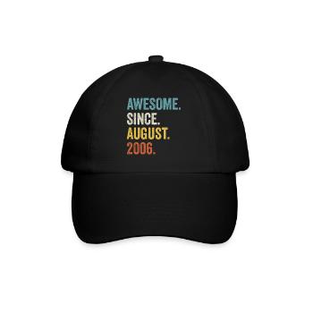 Awesome Since August 2006 16e anniversaire - Casquette classique - noir/noir - Devant