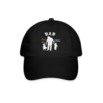 PAPA HÉROS AMOUR | Fête des pères Fête des pères - Casquette classique - noir/noir - Devant