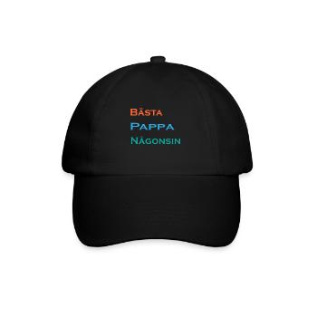 Bester Vater aller Zeiten Liebe Vatertag - Vatertag - Baseballkappe - Schwarz/Schwarz - Vorne