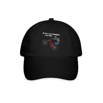 je fais mais propres cascades - Casquette classique - noir/noir - Devant
