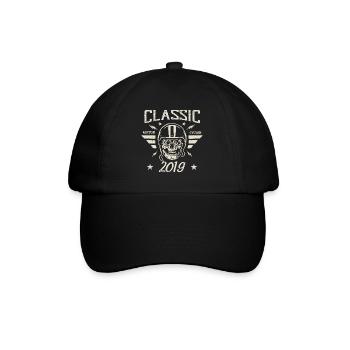 Cadeau D’anniversaire Classique Vintage Né en 2019 - Casquette classique - noir/noir - Devant