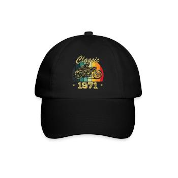 Cadeau D’anniversaire Classique vintage Né en 1971 - Casquette classique - noir/noir - Devant