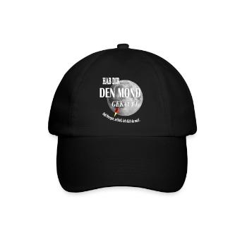 MOON BOUGHT - Baseball Cap - black/black - Front