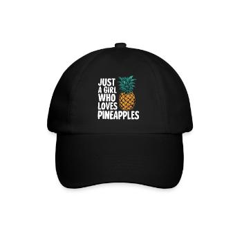 Ananas Fruit tropical hawaïen - Casquette classique - noir/noir - Devant