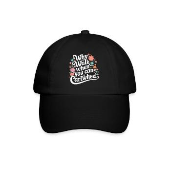 Turnen Turner Gymnastik - Baseballkappe - Schwarz/Schwarz - Vorne