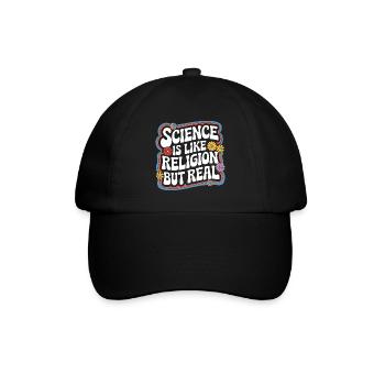 Atheism, Atheist, Anti-Religion, Agnostic - Baseball Cap - black/black - Front