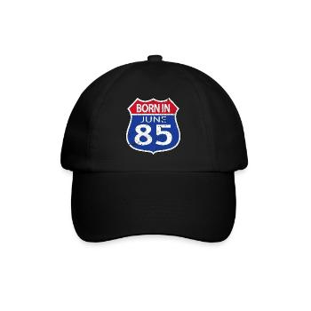 Born in June 1985 - Baseball Cap - black/black - Front