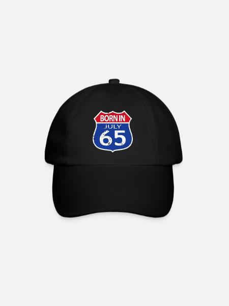 Born in July 1965 - Baseball Cap - black/black