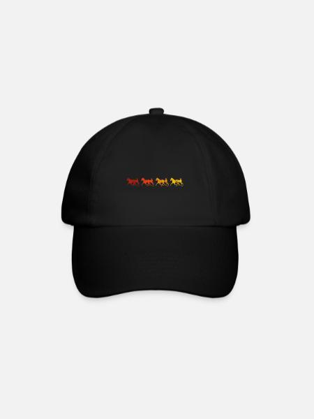 Trotteur trotter dans un style rétro ou vintage - Casquette classique - noir/noir