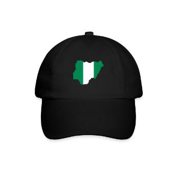 Nigeria T-Shirt - Baseballkappe - Schwarz/Schwarz - Vorne