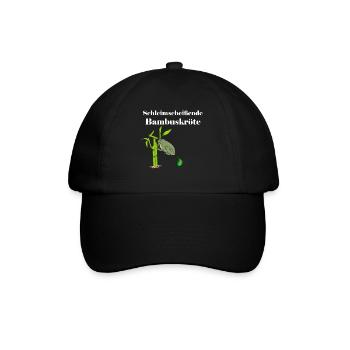 Schleimscheissende Bambuskröte | frog - Baseball Cap - black/black - Front