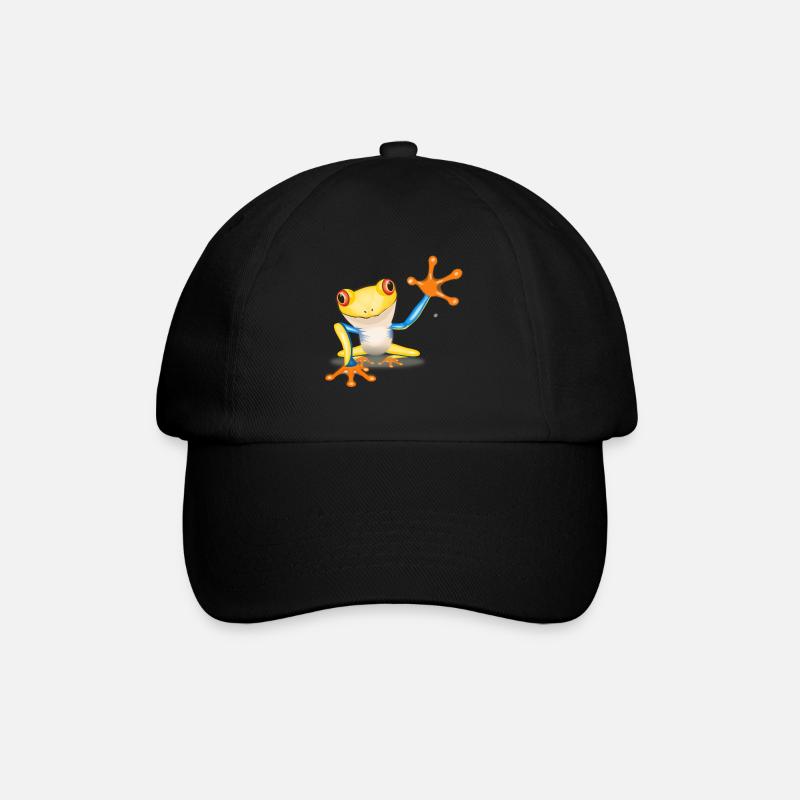Frog - Baseball Cap - black/black