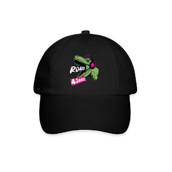 Roarrr, j’ai 4 | T-Rex 4 ans | Dino - Casquette classique - noir/noir - Devant