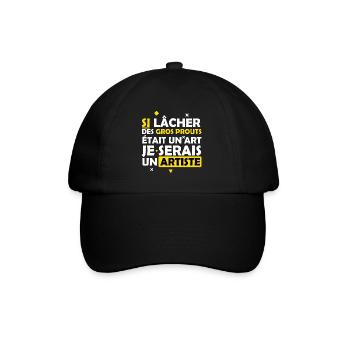 Péter - Artiste - Beauf - Gros Péteur - Humour - Casquette classique - noir/noir - Devant