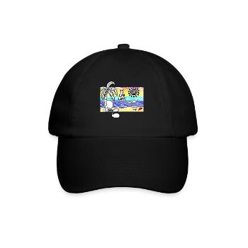 Il peut attendre sunset Doodle - Casquette classique - noir/noir - Devant