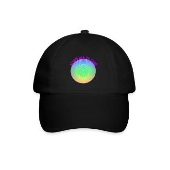 brain let it rain - Baseballkappe - Schwarz/Schwarz - Vorne