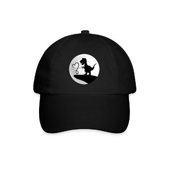 fencing fencer degen florett fencing-saurus - Baseball Cap - black/black - Front