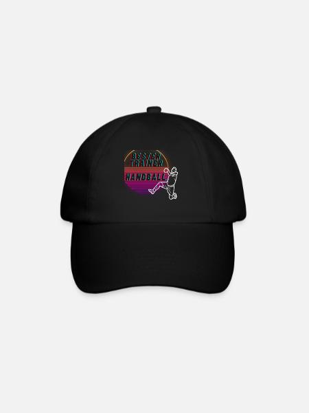 bester Trainer Handball - Baseballkappe - Schwarz/Schwarz