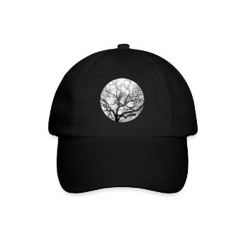 Fraktale Natur - Baseballkappe - Schwarz/Schwarz - Vorne