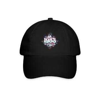 Fête Anniversaire Femme 1983 40 Ans Anniversaire - Casquette classique - noir/noir - Devant