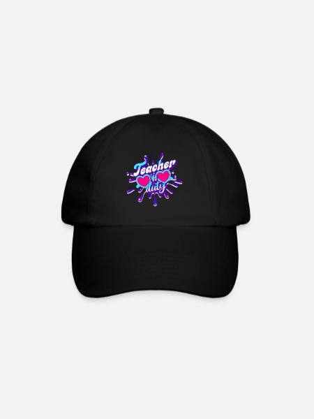 Last day school holidays summer teacher - Baseball Cap - black/black