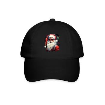 Santa Claus - Baseball Cap - black/black - Front