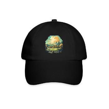 Landscape - Baseball Cap - black/black - Front