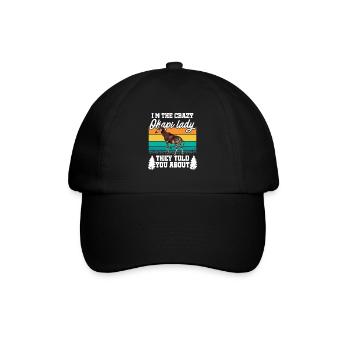 Nature d'okapi à l'état pur - Casquette classique - noir/noir - Devant