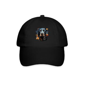 Hund - Baseballkappe - Schwarz/Schwarz - Vorne