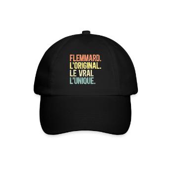 Flemmard L'Original Le Vrai L'Unique Fainéant - Casquette classique - noir/noir - Devant